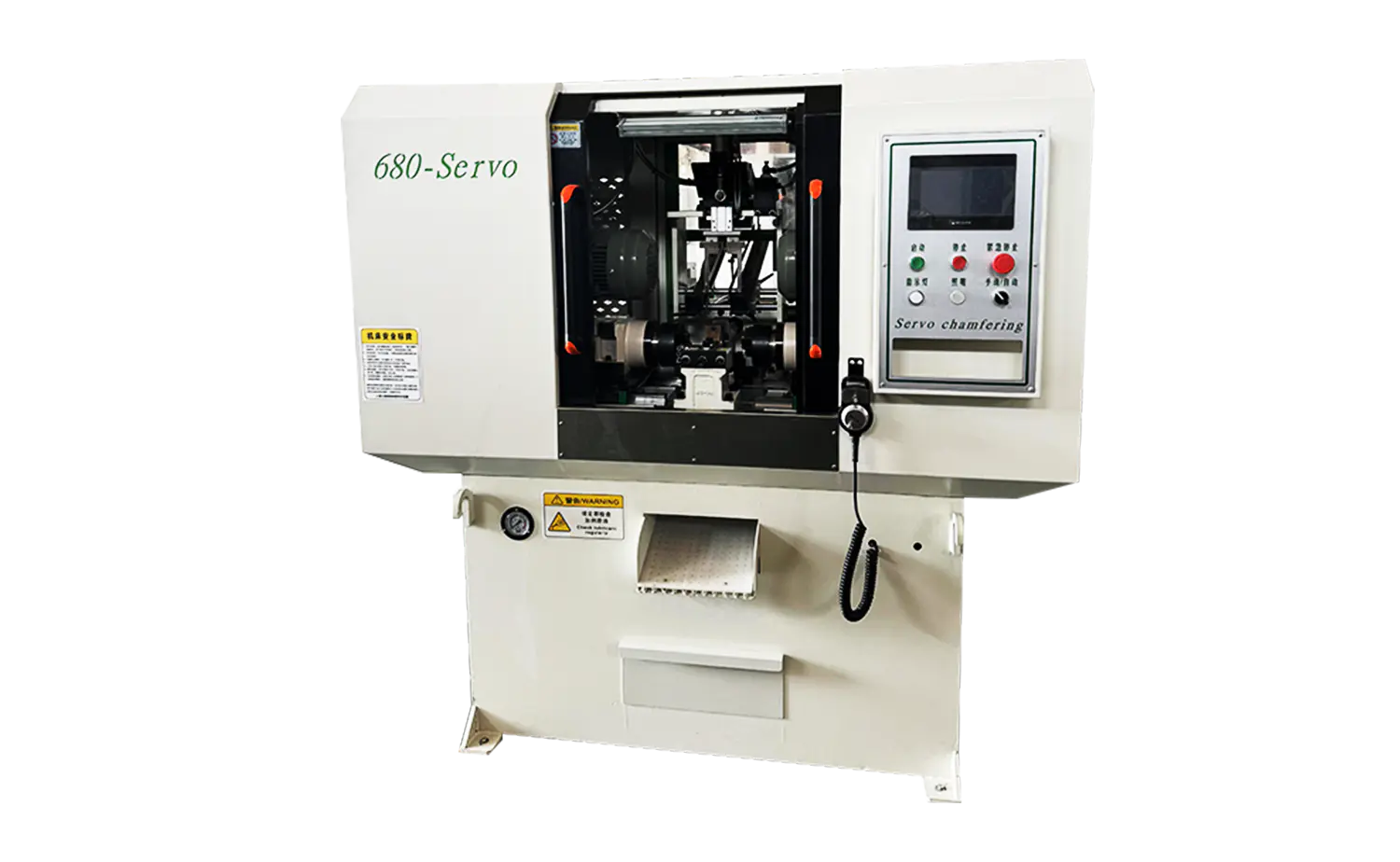 DEF680CNC Series Fast Volo Servo Duplex Caput Tube Chamfering Machina